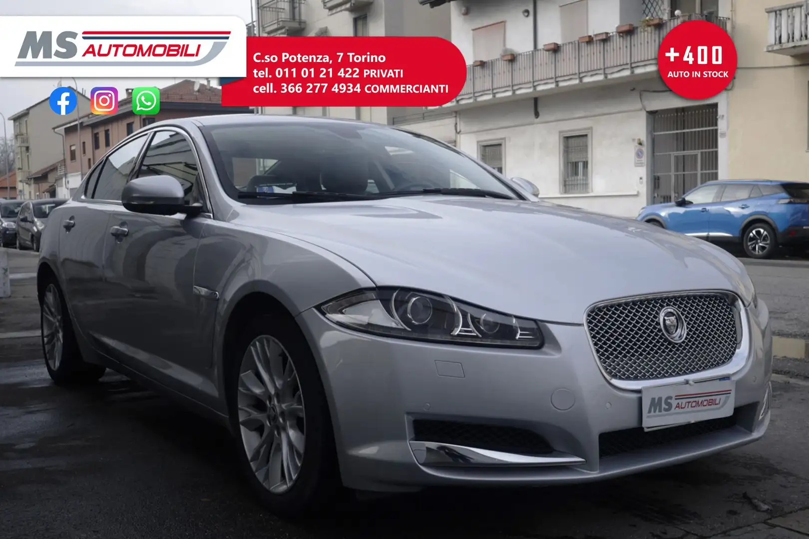 Jaguar XF Jaguar XF 3.0 DS V6 Luxury Unicoproprietario Zilver - 1