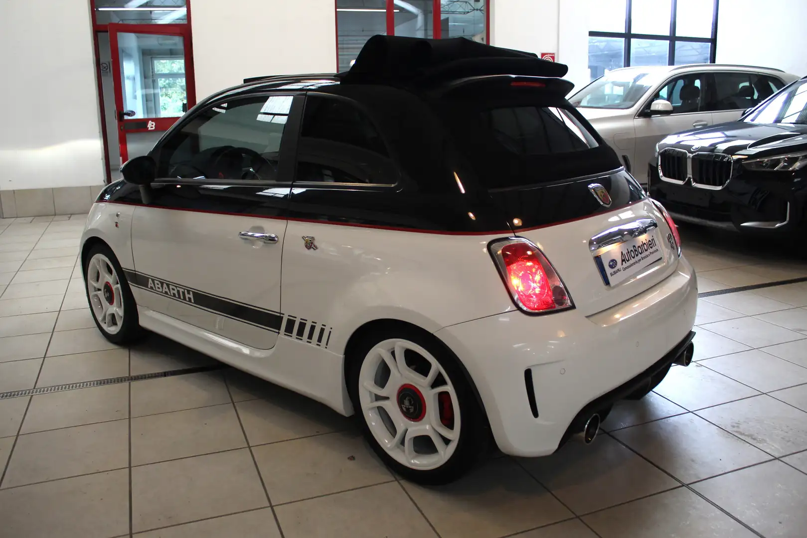 Abarth 500C 500C 1.4 16v t. t-jet bicol. 140cv MTA Blanc - 2
