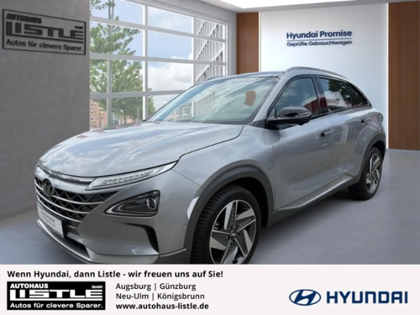 Hyundai NEXO Premium +KLIMA+RFK+PDC+SHZ+ACC+PANO+LEDER+UVM+ Argent - 1