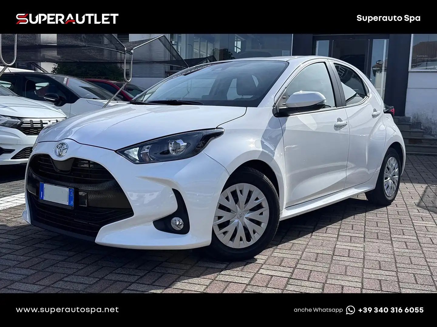 Toyota Yaris 1.0 VVT-i Active Blanc - 1