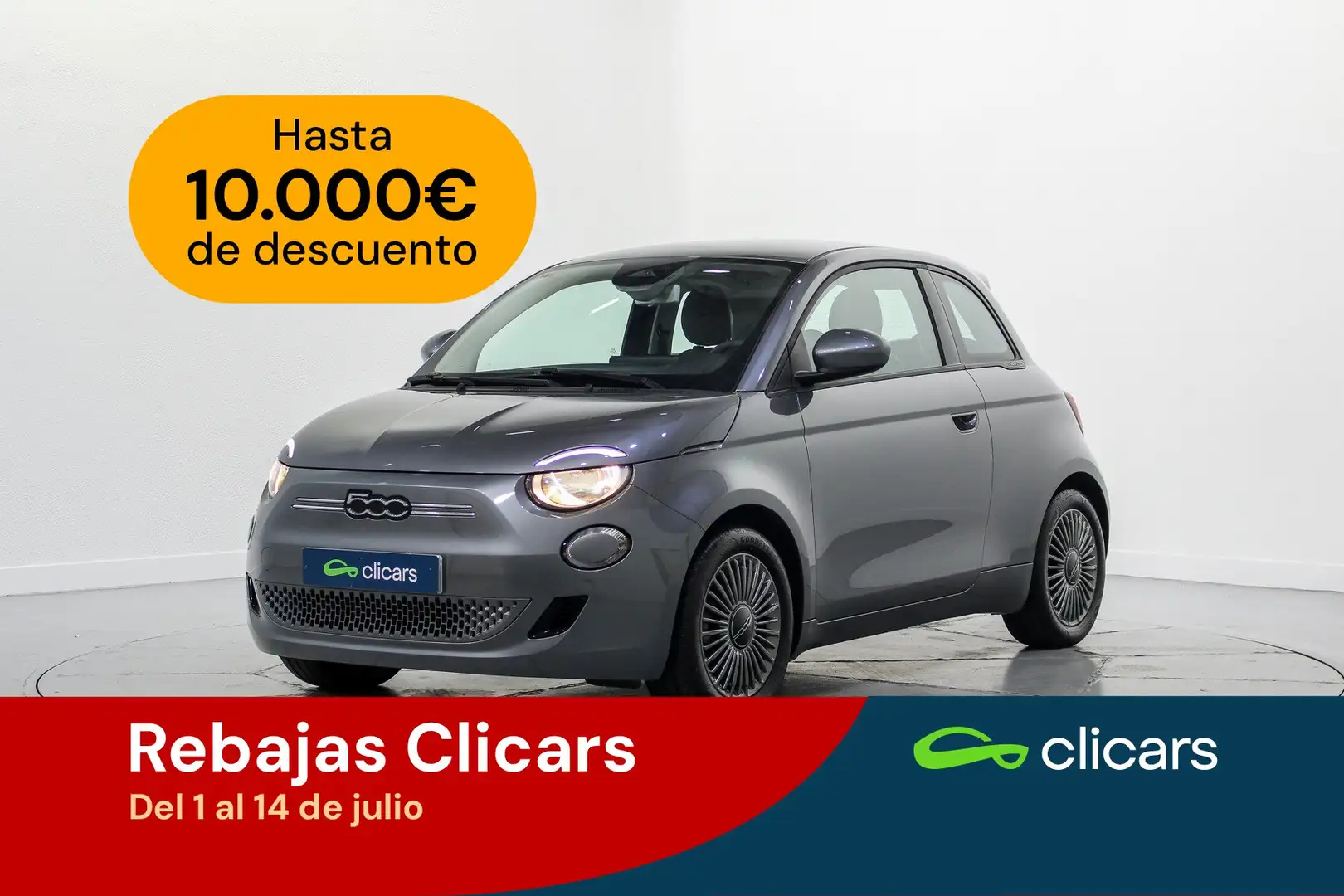 Fiat 500e 87Kw Icon Gris - 1