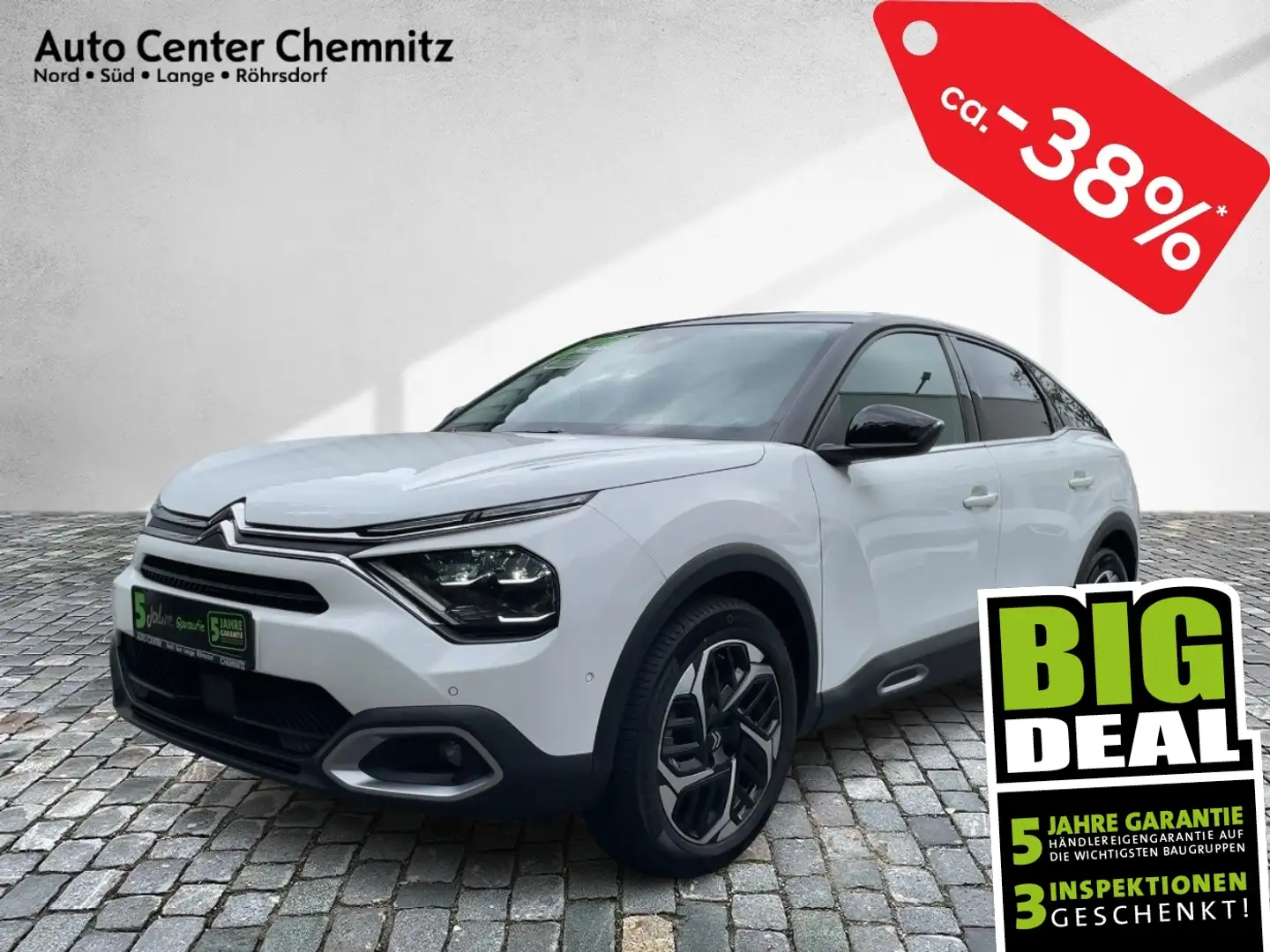 Citroen C4 1.2 PureTech 130 Shine HeadUp/FullLED/Navi/Kam Weiß - 1