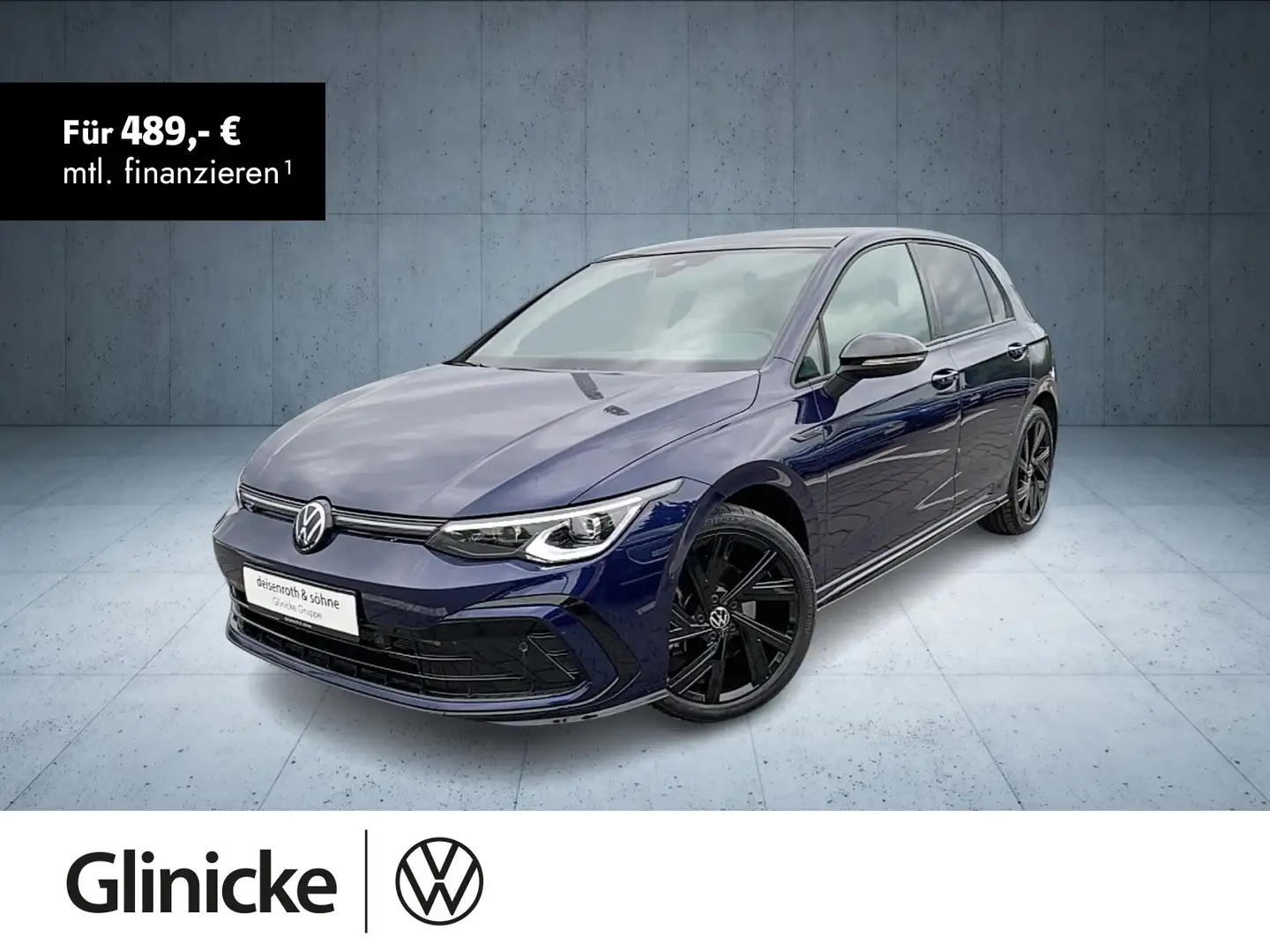 Volkswagen Golf 2.0 TSI 4M AHK/StHz/Pano/Leder/Matrix/HuK/1 Blau - 1