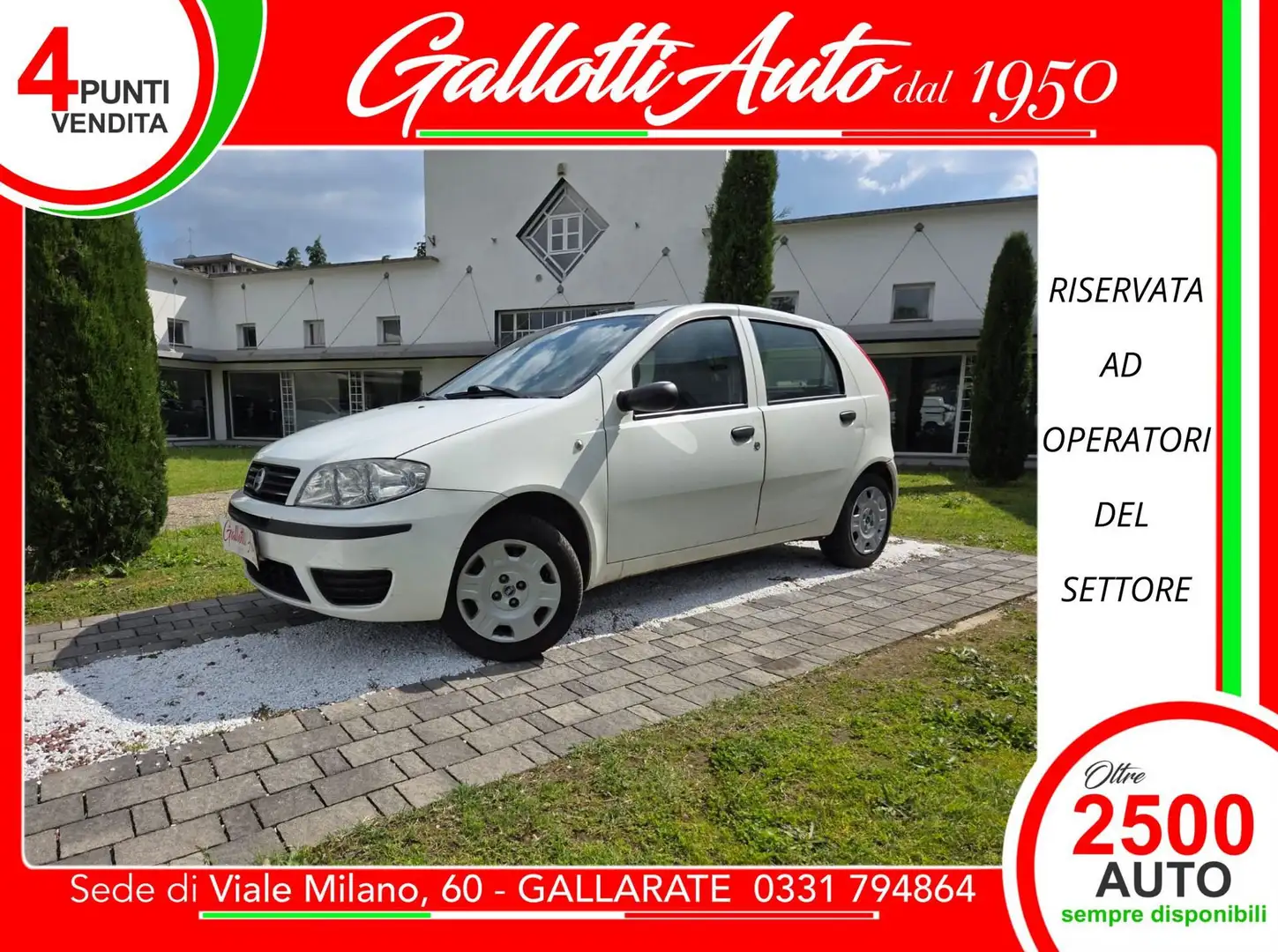 Fiat Punto 1.2i cat 5 porte Blanc - 1