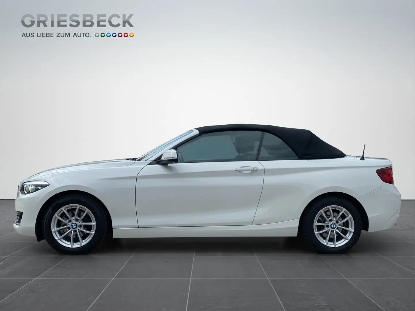 BMW 218 i Cabrio  Advantage LED+SHZ+Fernlichtass.+LM Weiß - 2