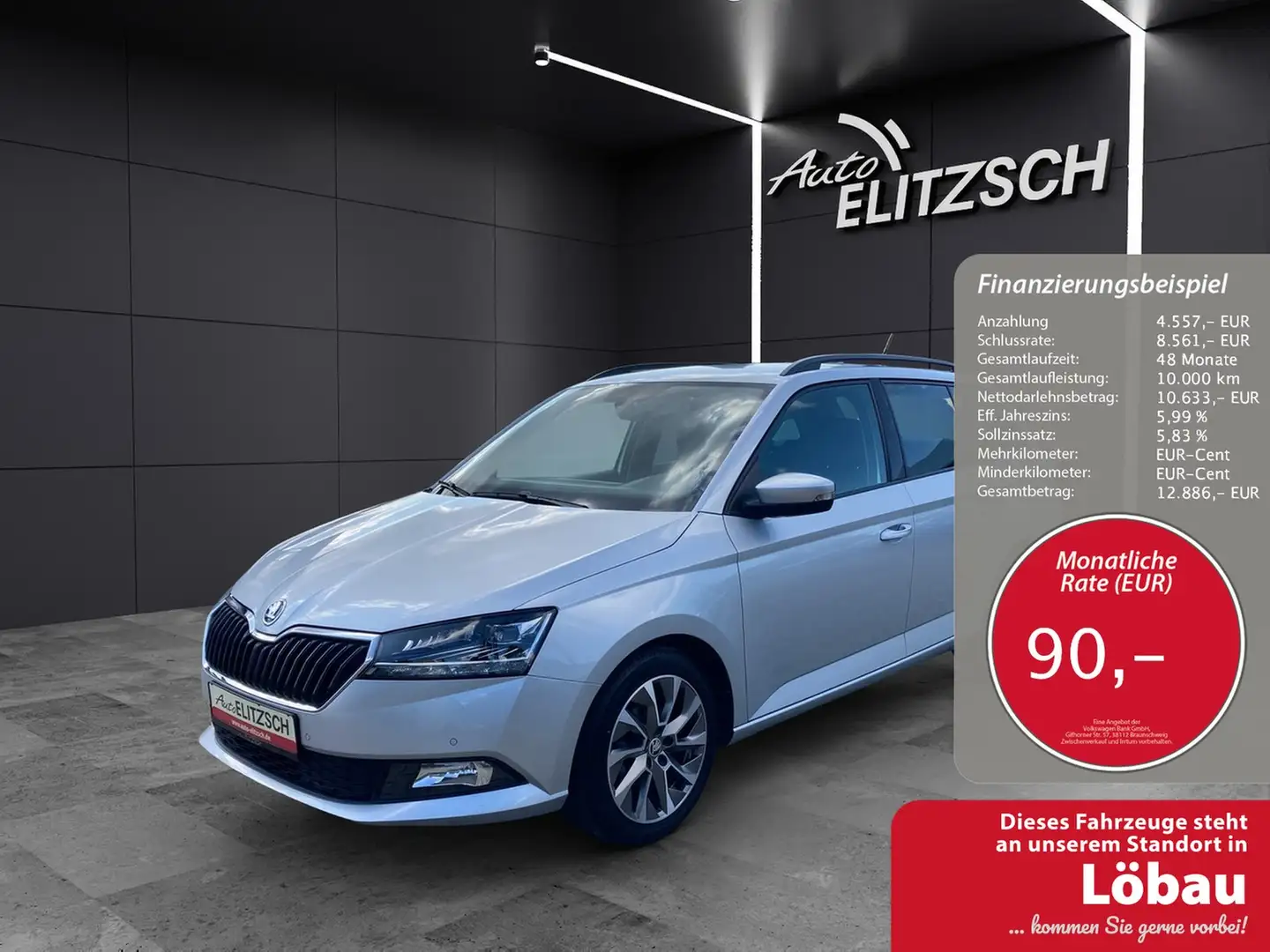 Skoda Fabia Combi TSI Clever Best-off LED Navi GRA PDC SH L... Silber - 1