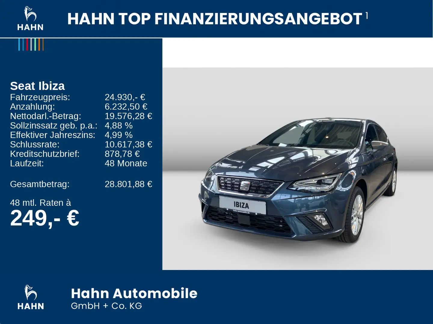 SEAT Ibiza Xcellence 1.0TSI PDC Navi LED Spurhalteas Grau - 2