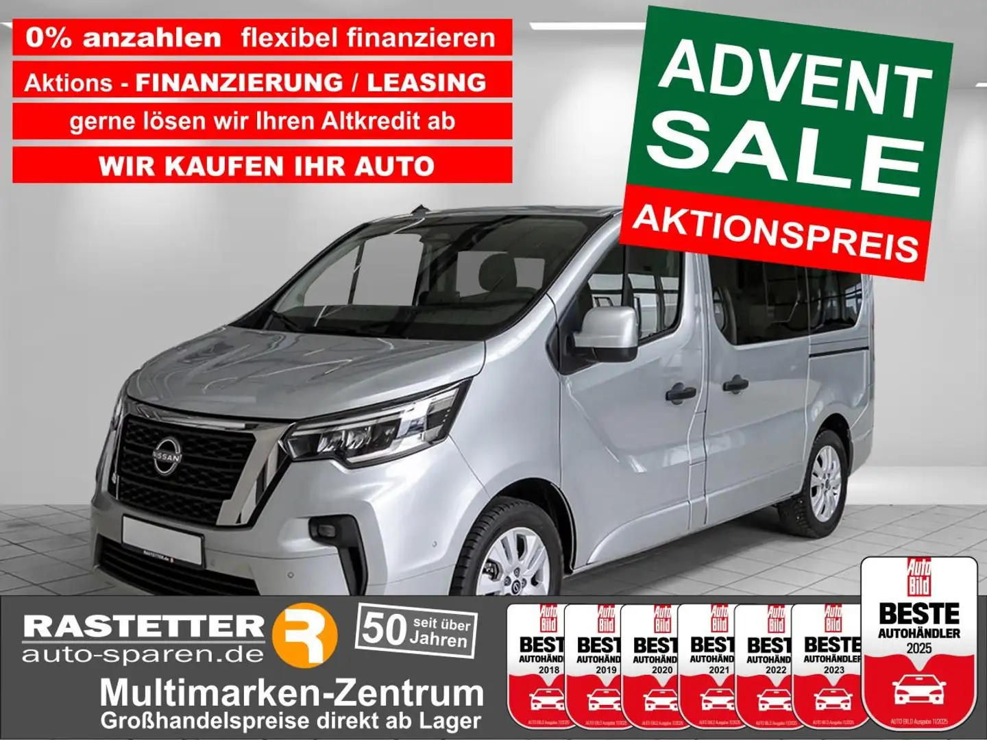 Nissan Primastar L1H1 2,8t tekna 8S Design+Kamera+Navi+iKey+Privacy Grau - 1