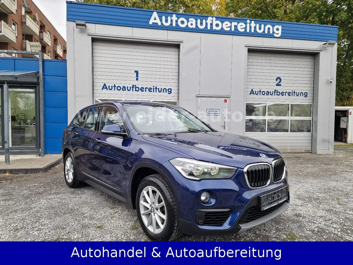 BMW X1 sDrive 18d Advantage Sport-Automatik *1.HAND* Bleu - 1