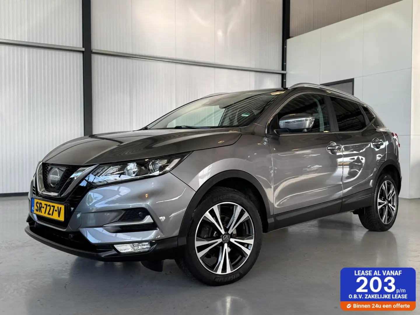 Nissan Qashqai 1.2 N-Connecta|Panoramadak|Camera|Trekhaak|Navi| Gris - 1