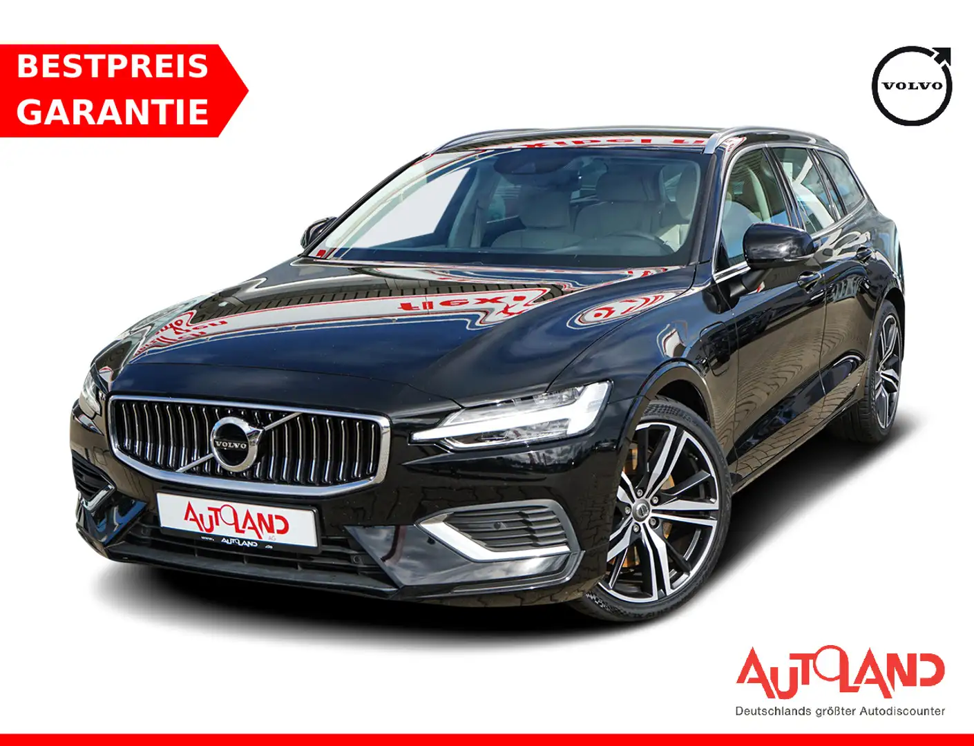 Volvo V60 Kombi 2.0 Hybrid Recharge LED Klimaaut. Navi Schwarz - 1