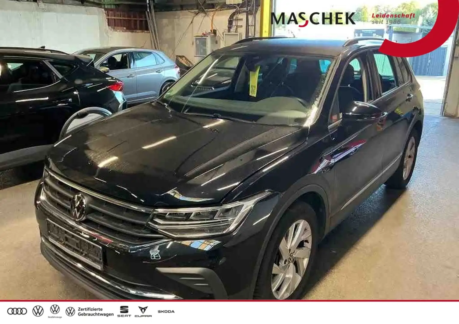 Volkswagen Tiguan 1.5 TSI Keyless LED Spurh. PDC ACC AUT LED Schwarz - 1