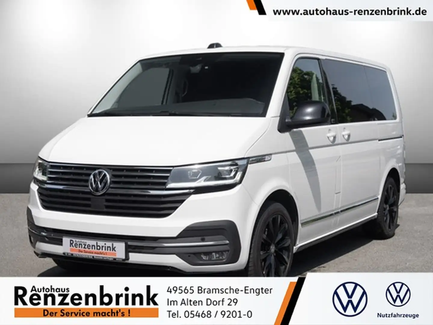 Volkswagen T6 Multivan 6.1 Generation Six TDI DSG 4M. Standheizung Kamera Weiß - 1