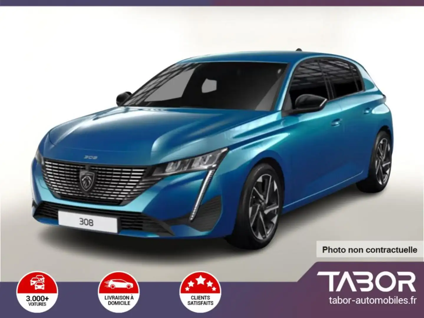 Peugeot 308 BHDi 130 EAT8 Allure GPS ADML ACC Bleu - 1