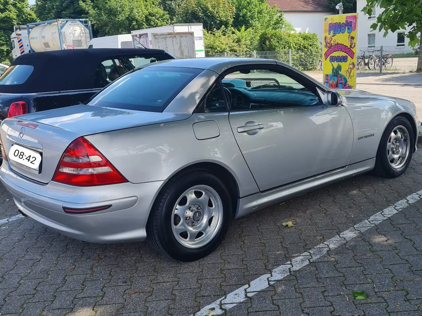 Mercedes-Benz SLK 200 163 PS Dezent Automatik Tüv Klima Scheckheft 8 Argent - 1
