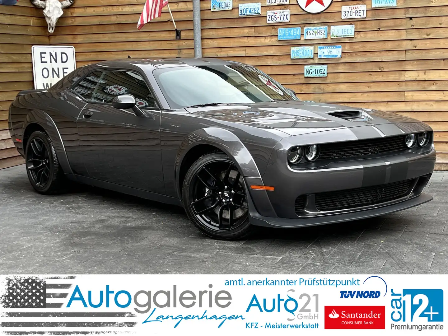 Dodge Challenger 6,4 L 392 SCAT Widebody Schiebedach Grau - 1