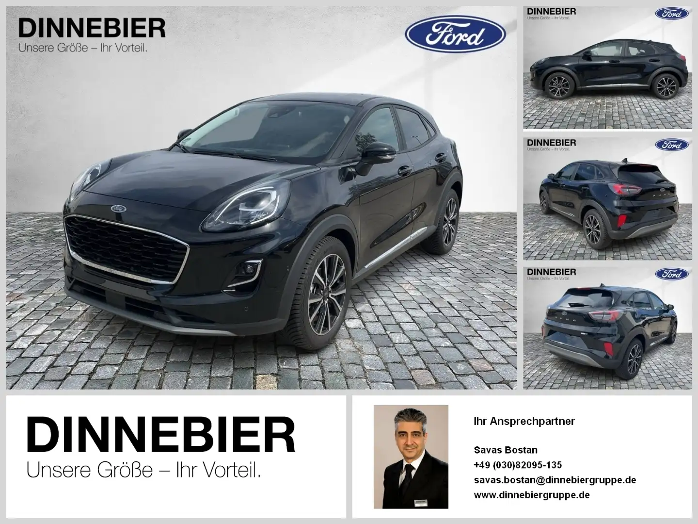 Ford Puma Titanium X LED+Navi+Kamera+Winterpaket Schwarz - 1