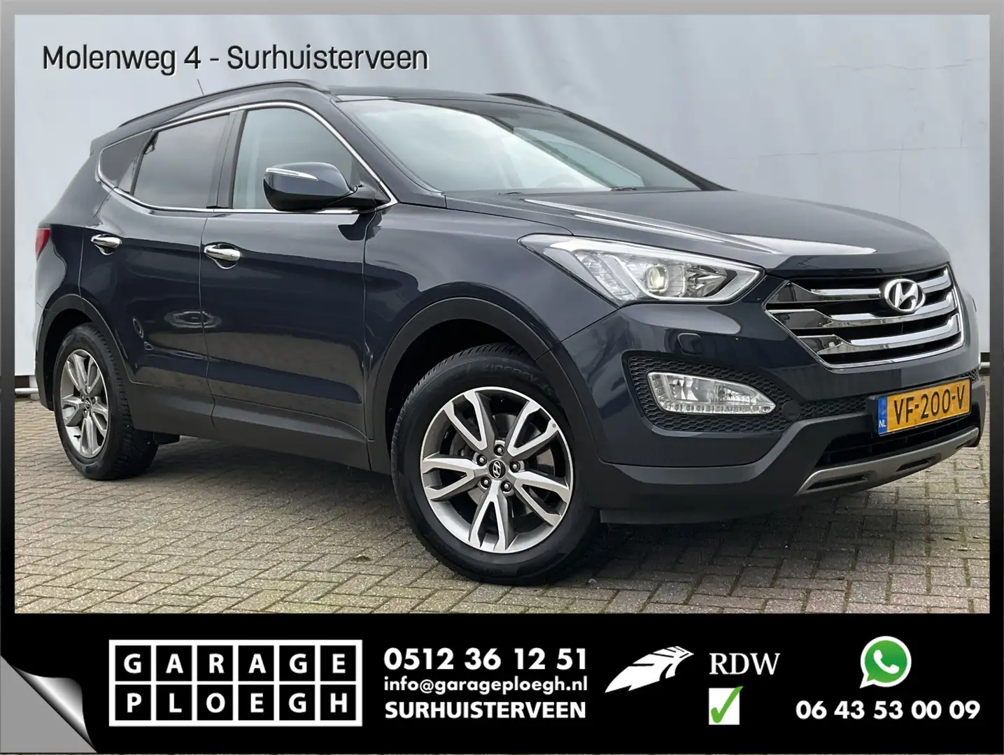 Hyundai SANTA FE 2.4 GDI 192pk 56dkm+NAP Grijs kent* Navi/Camera Tr Grijs - 1