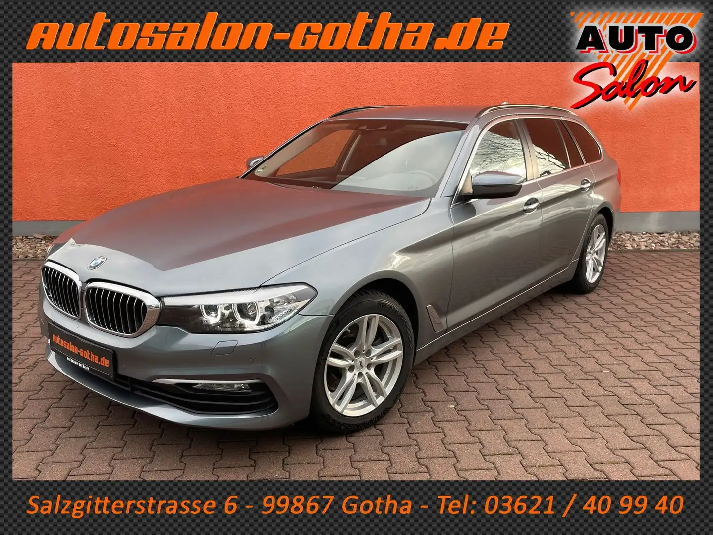 BMW 520 d Touring AUTOMATIK LED+AHK LENKRADHZG SHZG Blau - 1
