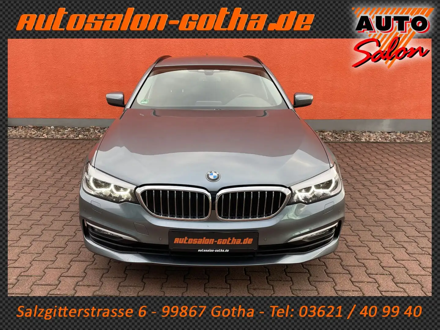 BMW 520 d Touring AUTOMATIK LED+AHK LENKRADHZG SHZG Blau - 2