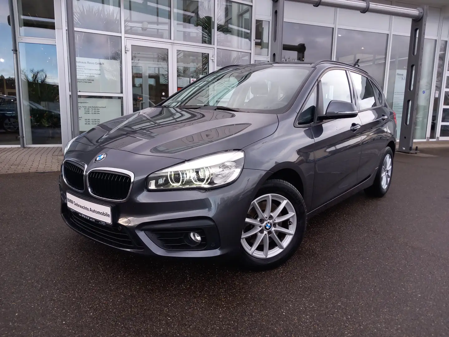 BMW 218 i  Active Tourer Aut Advantage Parkass Tempo SHZ Gris - 2
