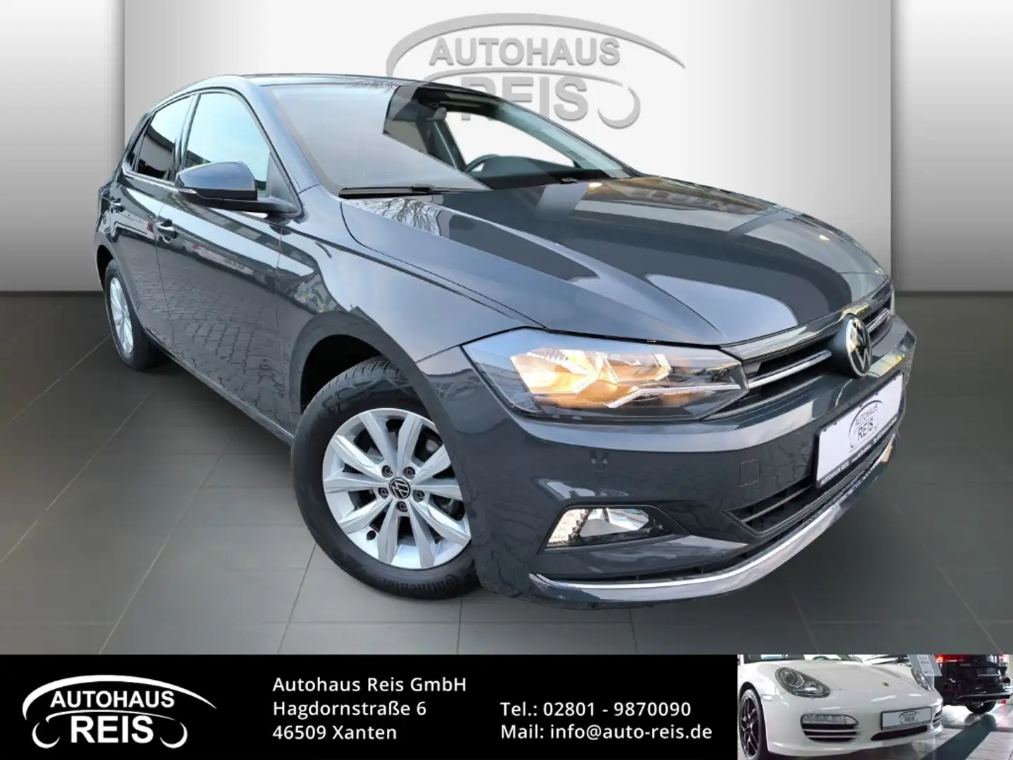 Volkswagen Polo 1.0 TSI Highline AHK SITZHZG. ACC APPLE/ANDROID PD Grau - 1