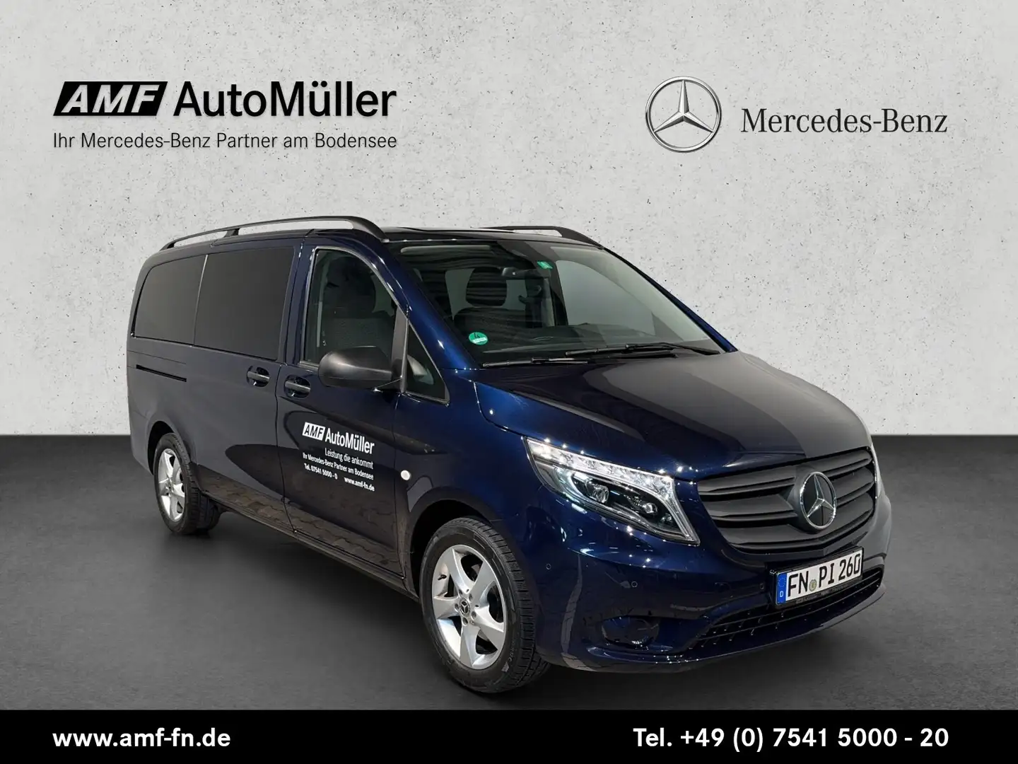 Mercedes-Benz Vito Vito 116 CDI /L Tourer AUTOM+LED+DISTRO+AHK+KAM Bleu - 1