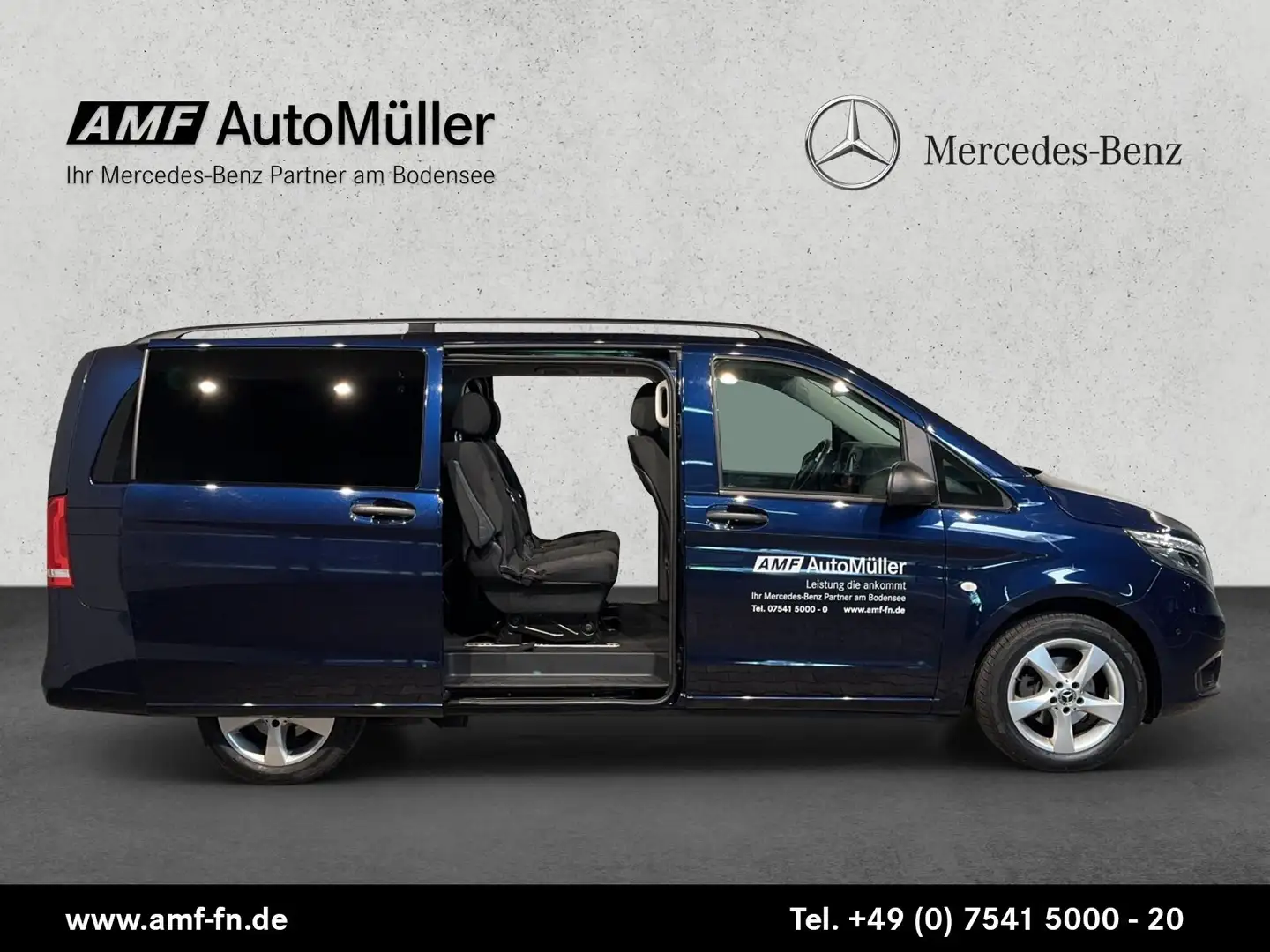 Mercedes-Benz Vito Vito 116 CDI /L Tourer AUTOM+LED+DISTRO+AHK+KAM Bleu - 2