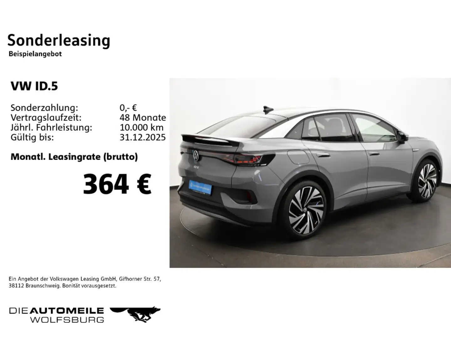 Volkswagen ID.5 Pro Performance AHK/Matrix/ACC/Easy Open Grau - 2