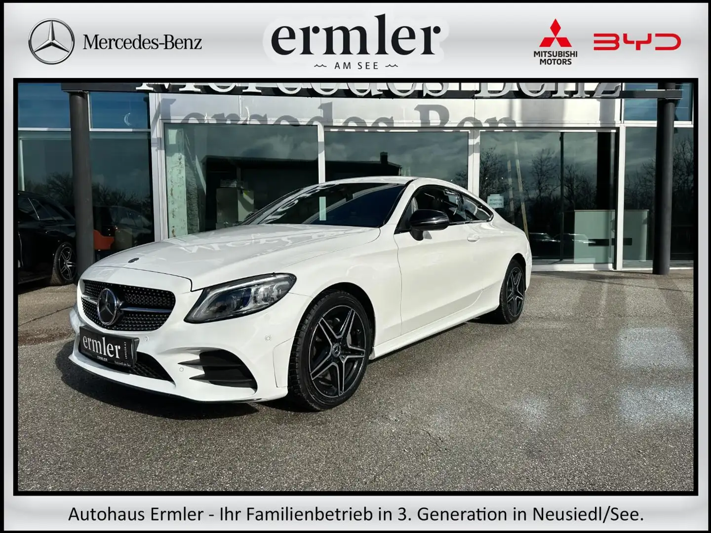 Mercedes-Benz C 220 d 4MATIC Coupé AMG Premium ACC Distronic Weiß - 1