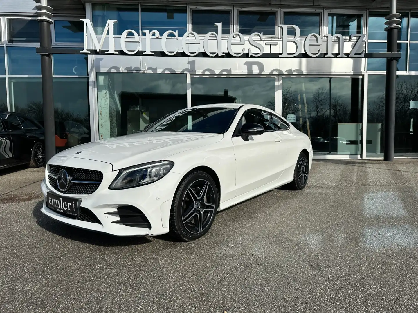 Mercedes-Benz C 220 d 4MATIC Coupé AMG Premium ACC Distronic Weiß - 2