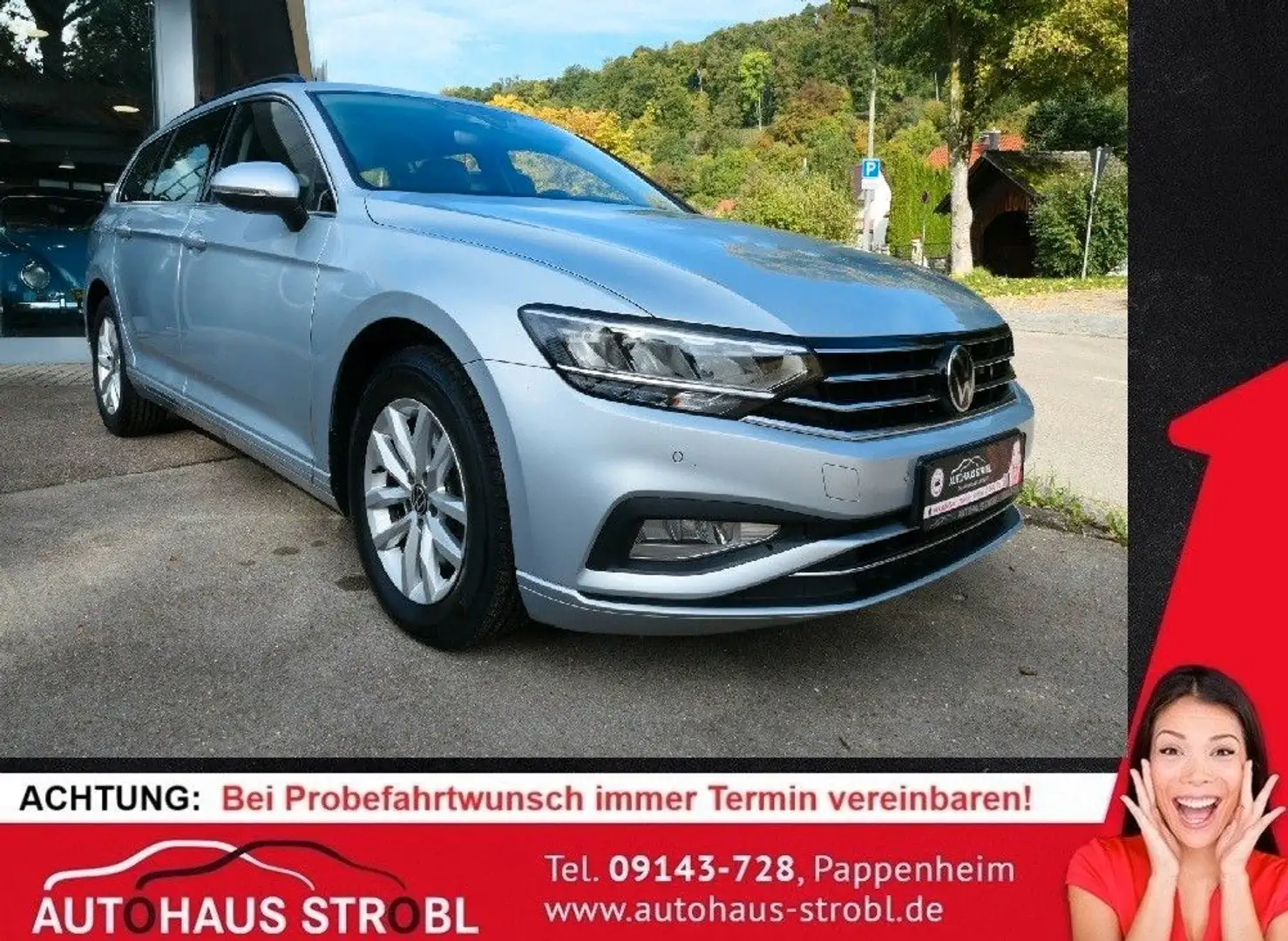 Volkswagen Passat Variant Business2,0 AHK/ACC/LED/Full-Link Silber - 1