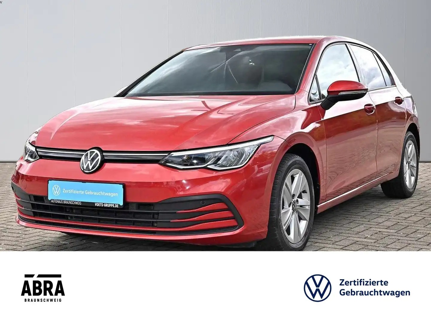 Volkswagen Golf VIII 1.5 eTSI Life DSG LED+ACC+LANE+SIDE+APP Rot - 1
