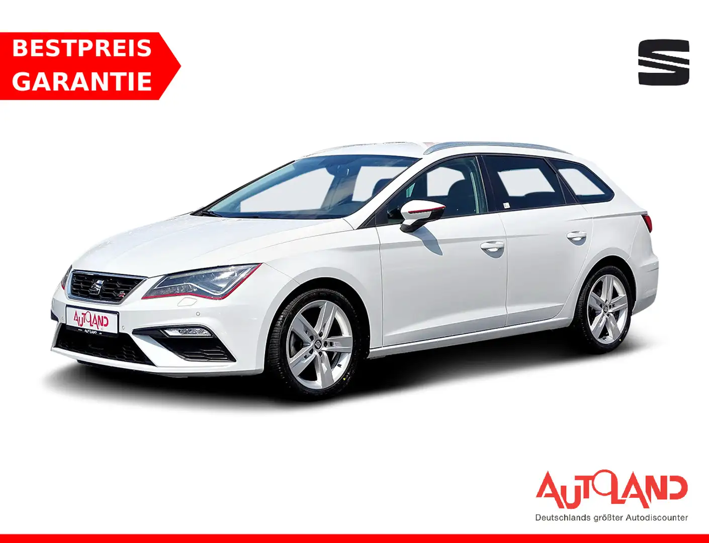 SEAT Leon ST 1.4 TSI LED Navi DAB Sitzheizung Leder Blanc - 1