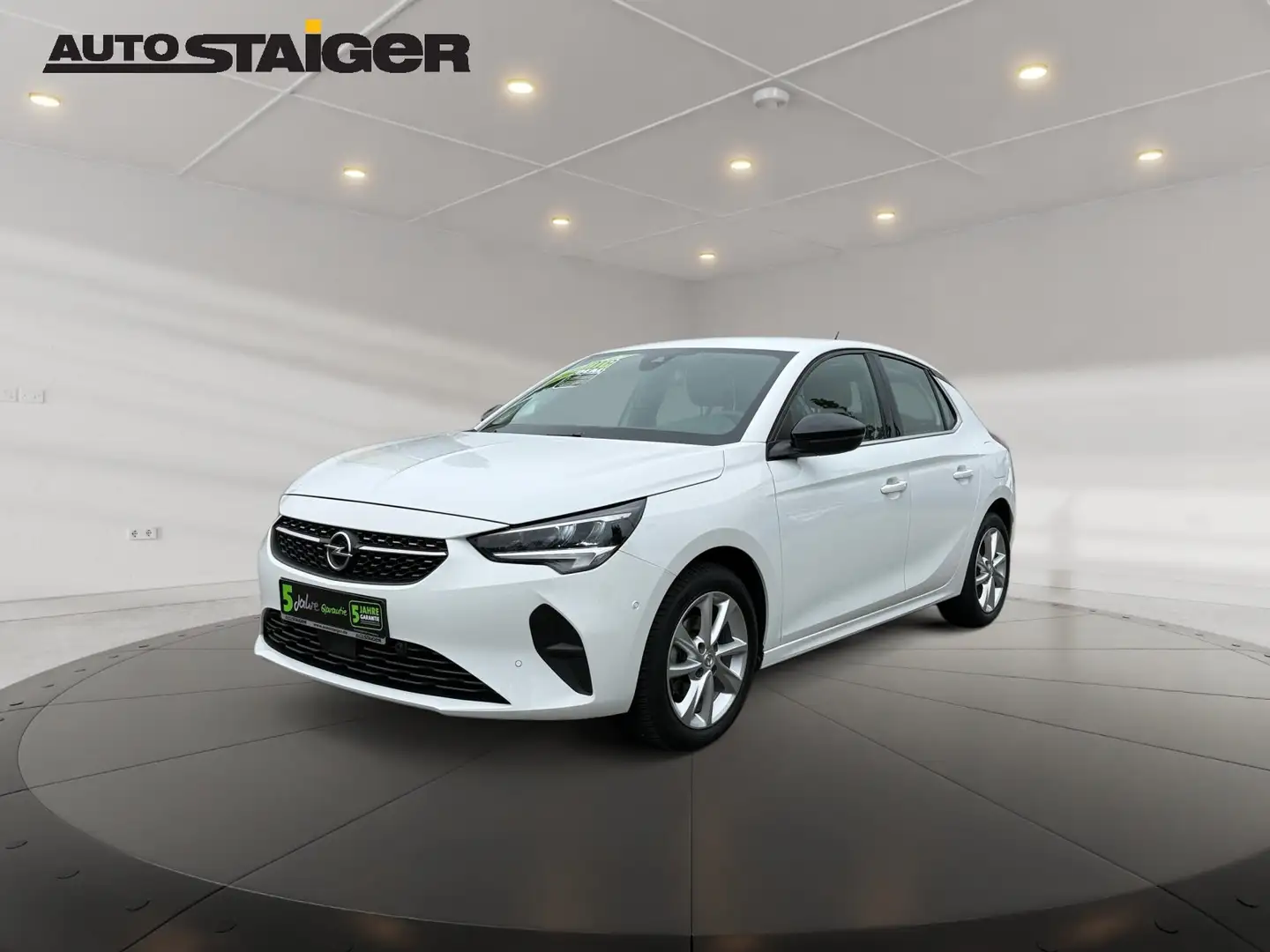 Opel Corsa F 1.2 Elegance LED+SHZ+Fernlichtass.+LM Weiß - 2