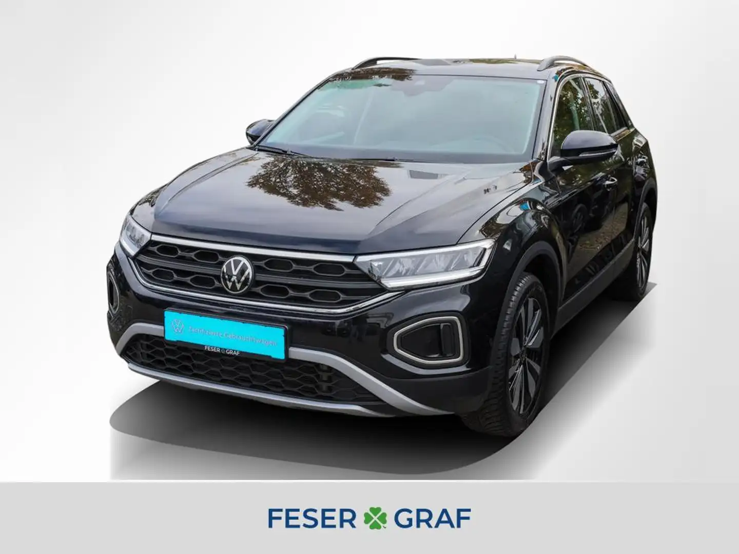 Volkswagen T-Roc 1.0 TSI Goal ACC LED Navi PDC Sitzh. Schwarz - 1