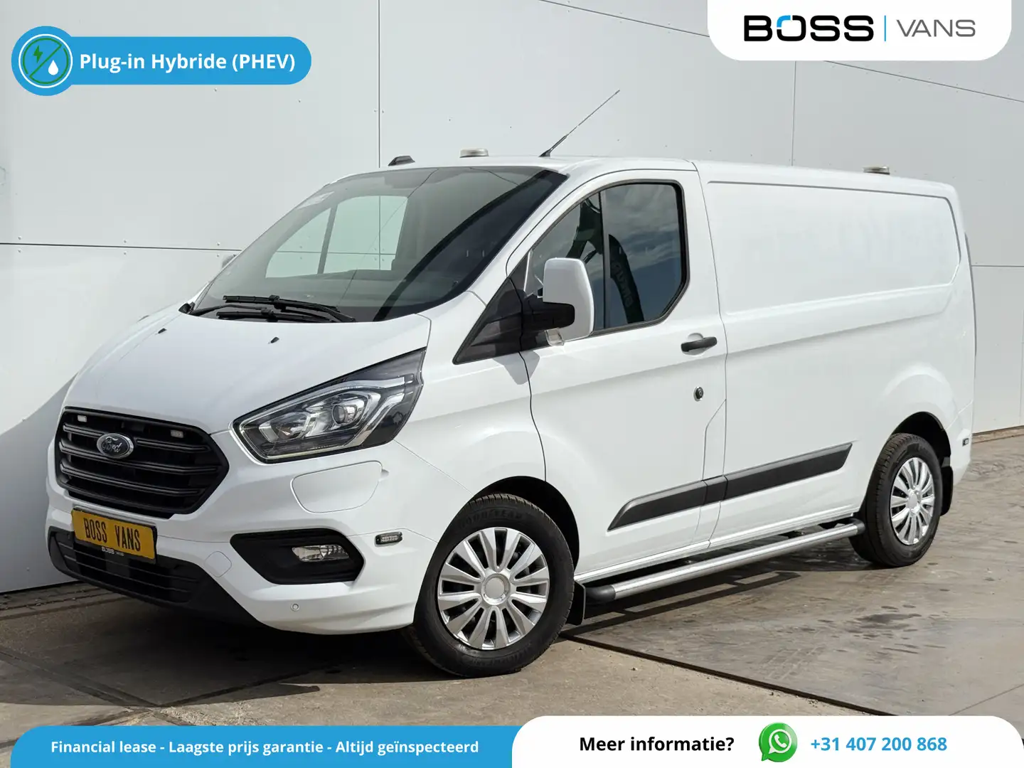 Ford Transit Custom 340 1.0 EcoBoost PHEV 130PK PHEV Benzine Plug In H Wit - 1