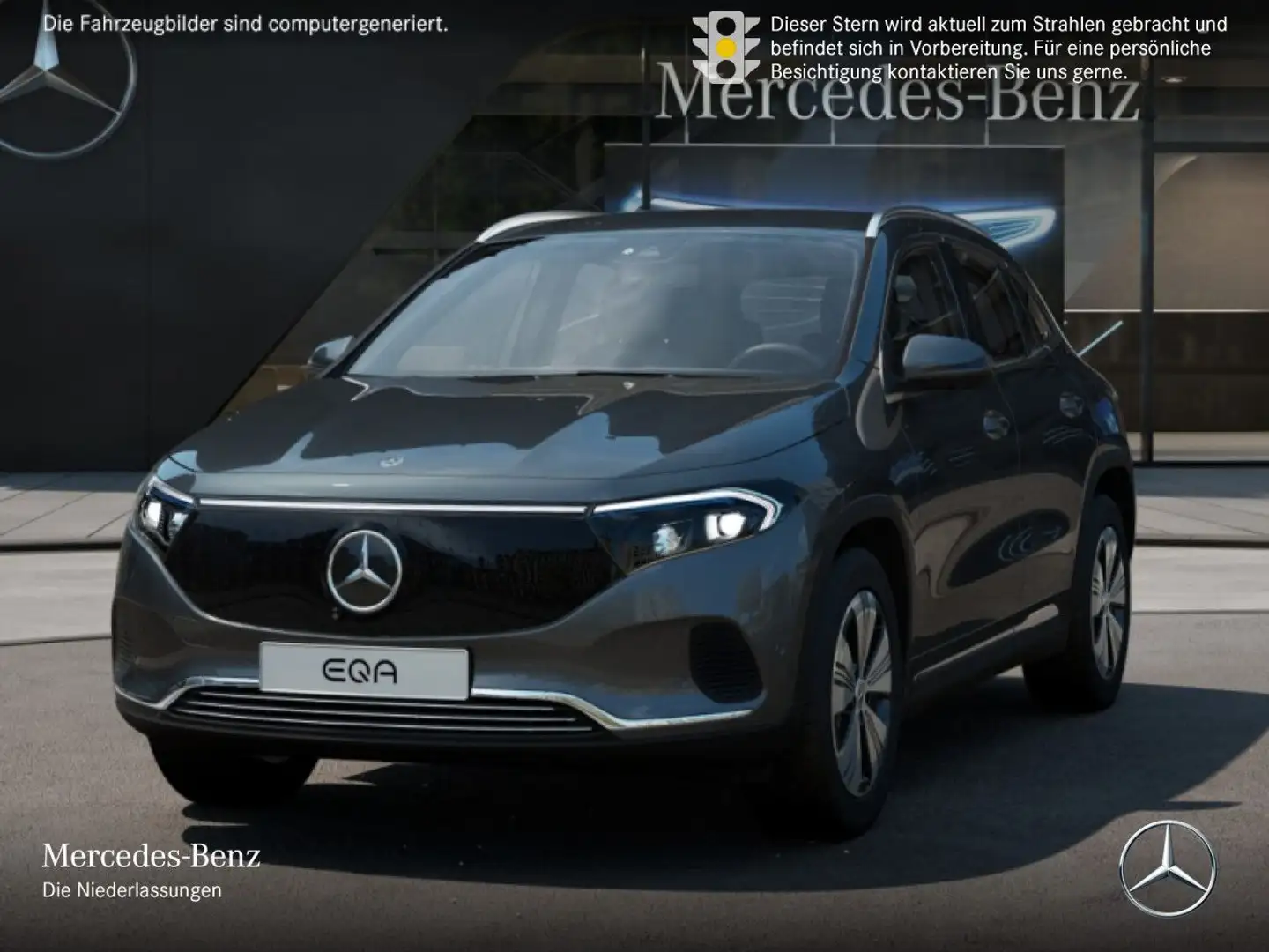 Mercedes-Benz EQA 300 4M PROG+ADVANCED+360+SPUR Grau - 2