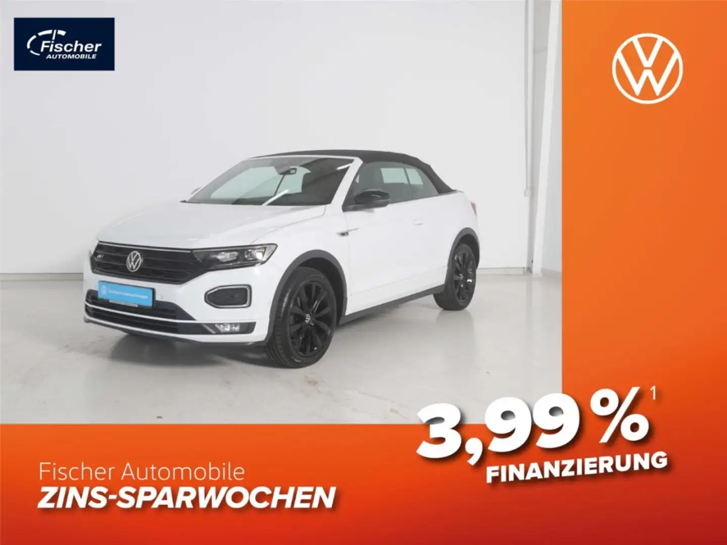 Volkswagen T-Roc Cabriolet 1.5 TSI R-Line Black Style Weiß - 1
