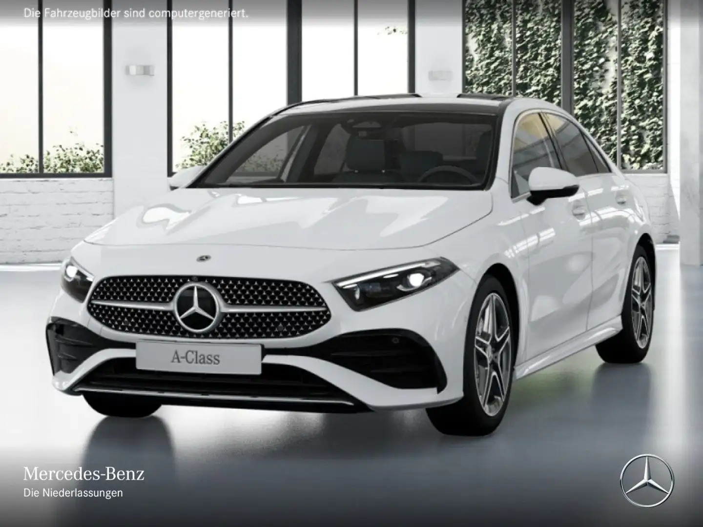 Mercedes-Benz A 250 e Lim AMG+PANO+360°+AHK+MULTIBEAM+HUD+TOTW Weiß - 2