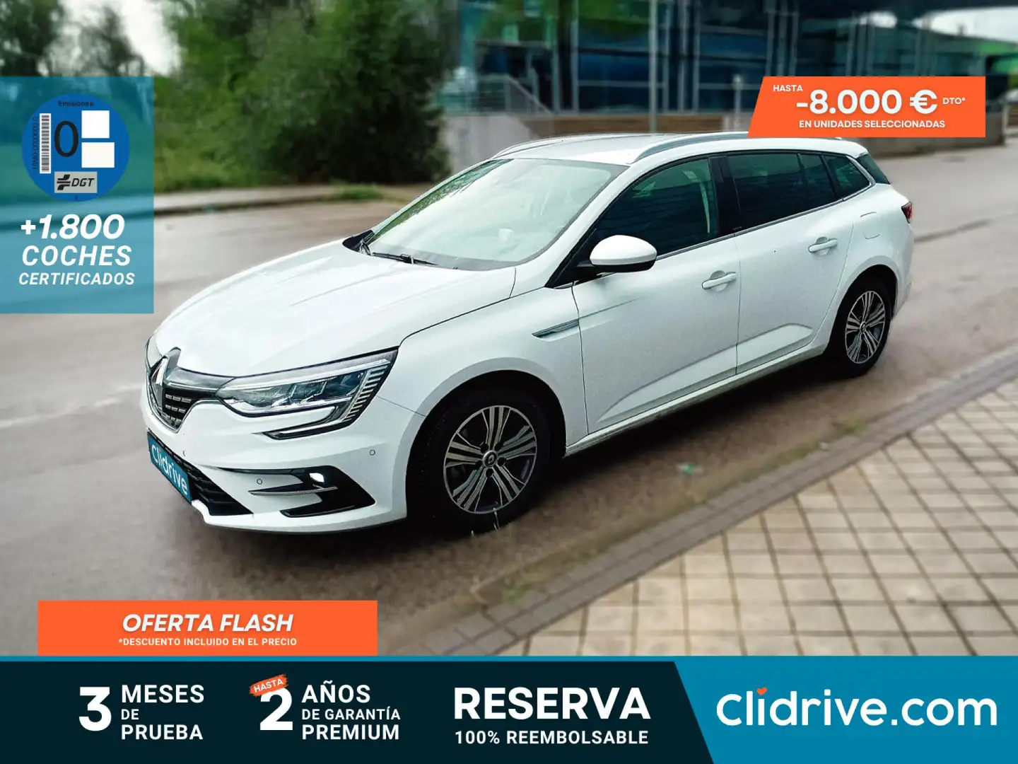 Renault Megane Zen E-TECH Híbrido enchufable 117kW Blanco - 1