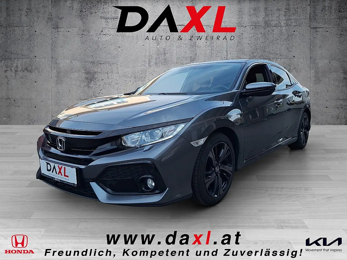 Honda Civic 1,0 VTEC Turbo Elegance Grau - 1