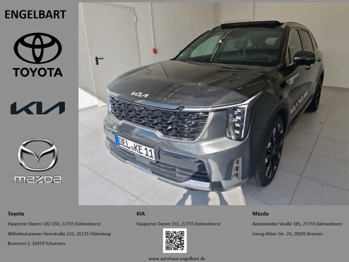 Kia Sorento 2.2D AWD Platinum Nappa Premium-Paket Glasdach Gris - 1