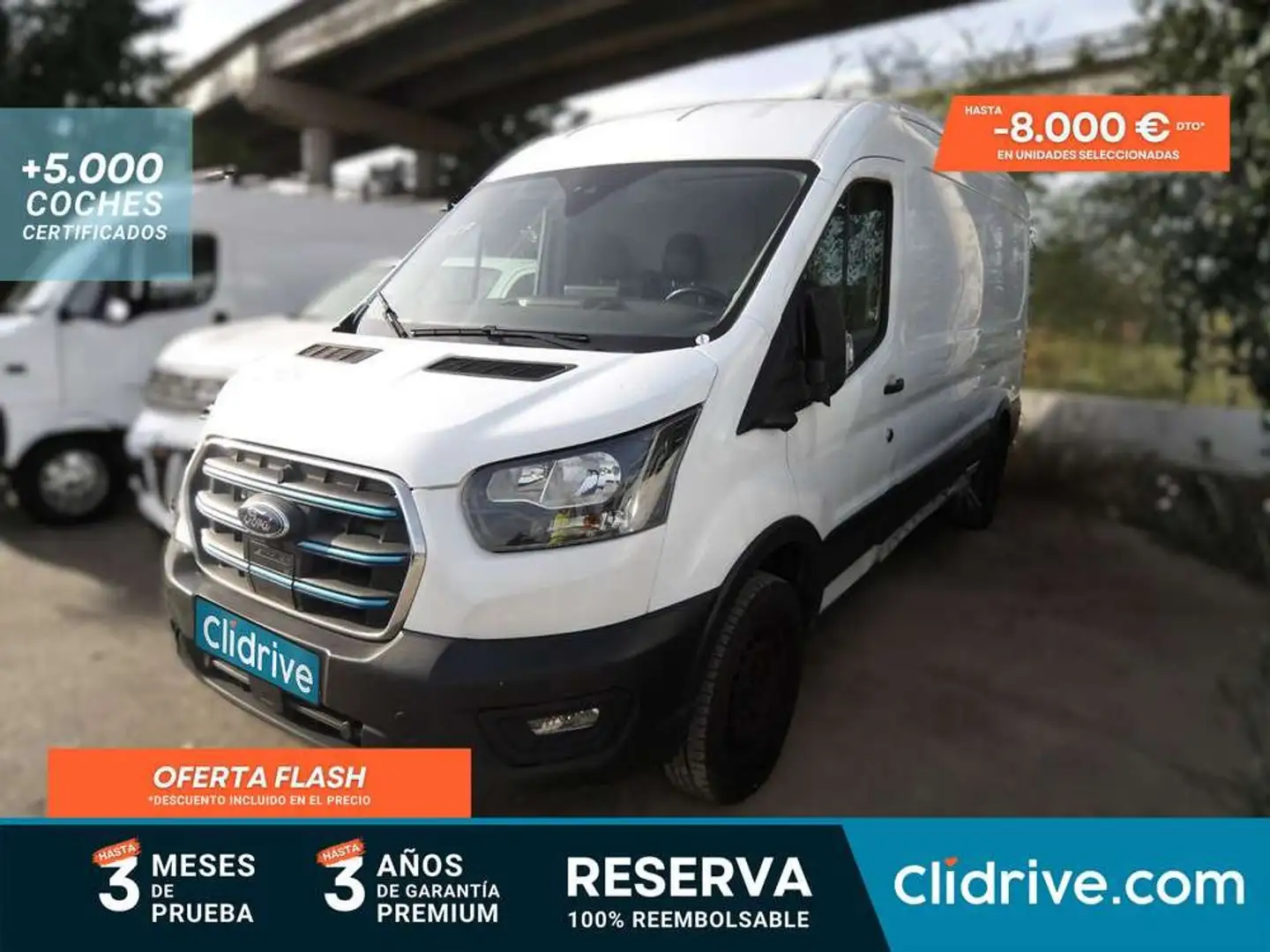 Ford Transit 350 L3 68kWh (184CV) Trend RWD BEV Blanco - 1