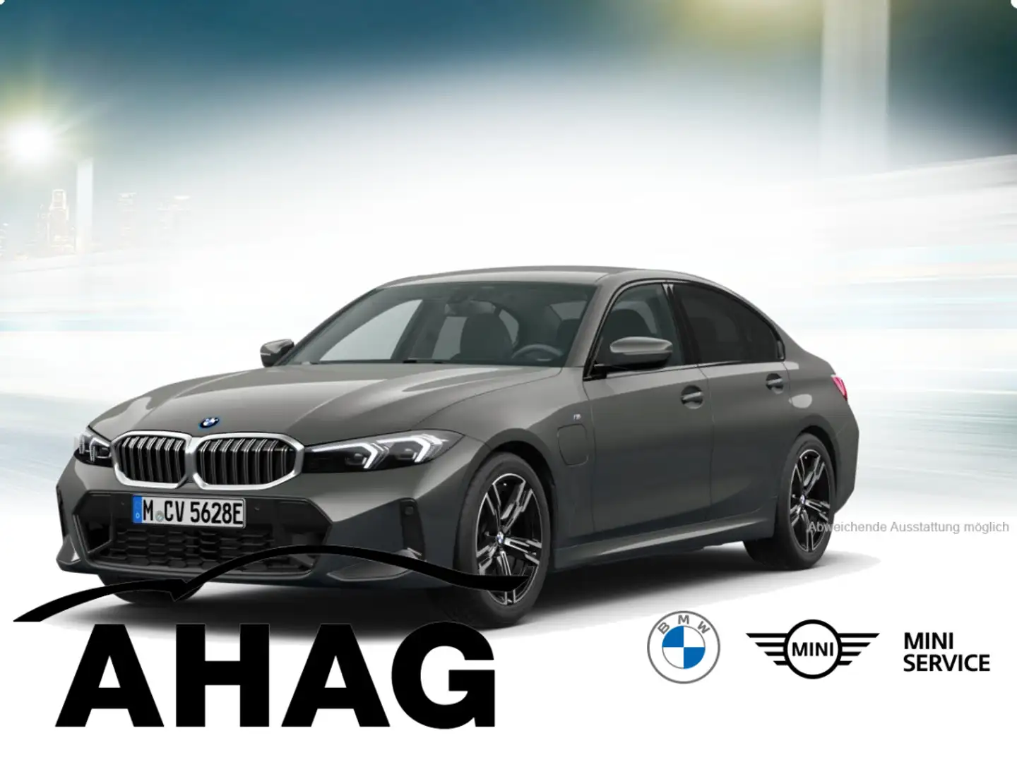 BMW 330 e Automatik M Sportpaket Sport Aut. Klimaaut. Gri - 2