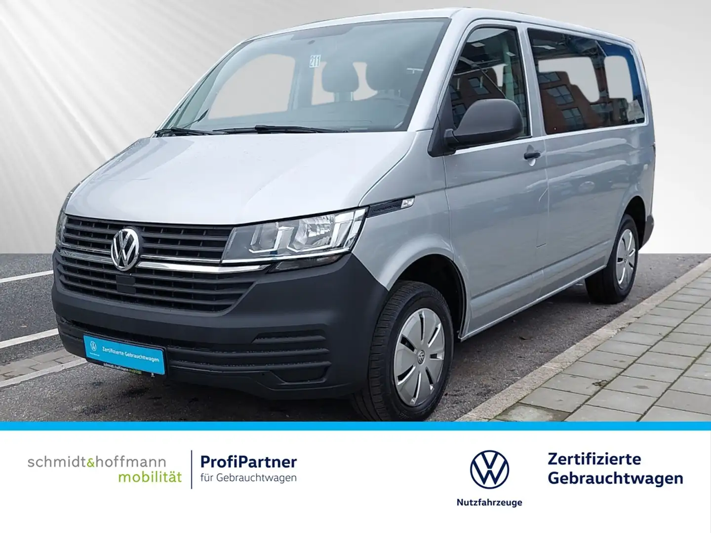 Volkswagen T6.1 Transporter Kombi 2.0 TDI PDC+AHK+HHC+KLIMA Klima Silber - 1
