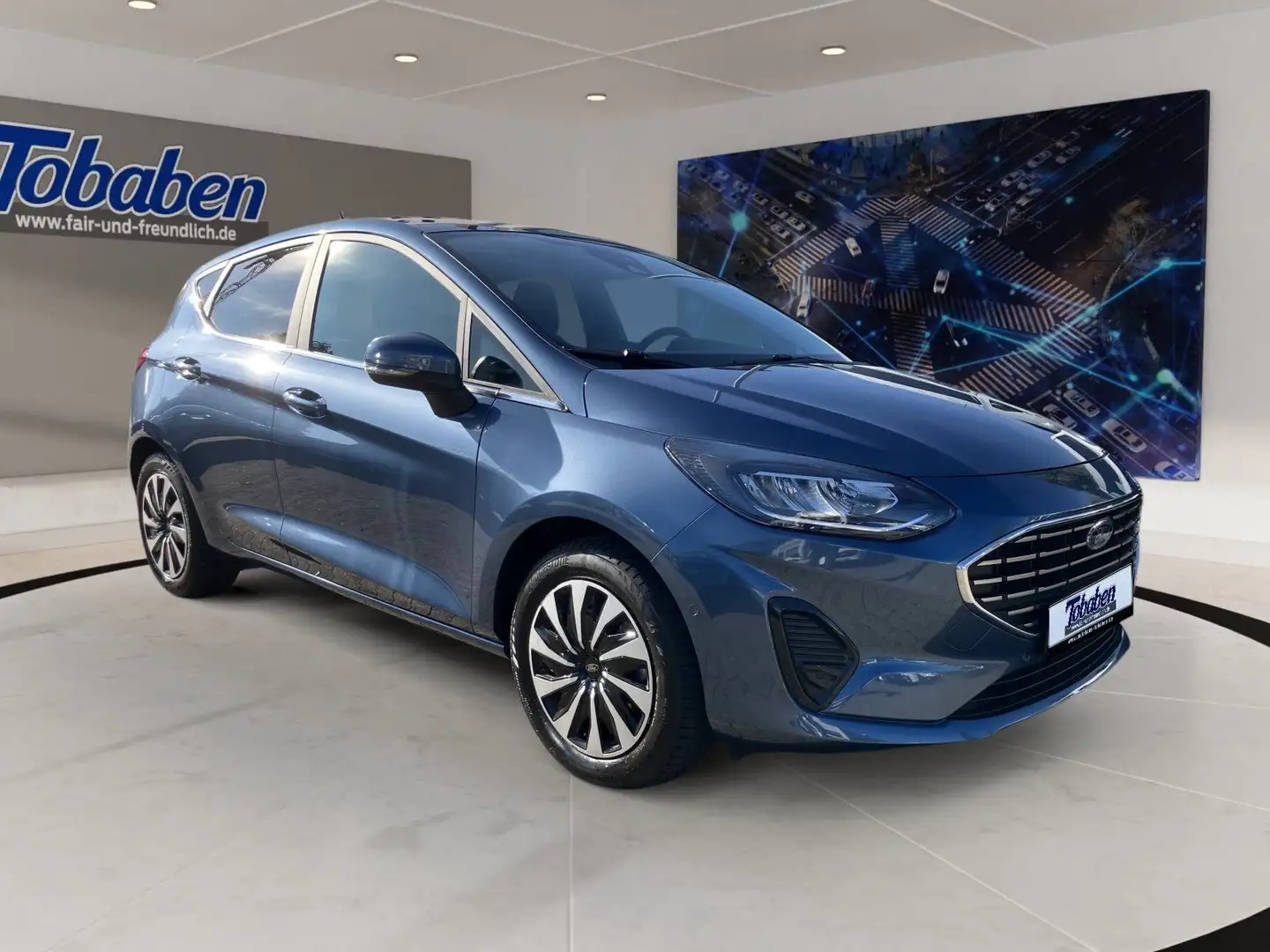 Ford Fiesta 1.1 Titanium LED+Shz.+Navi+Kamera Blauw - 2