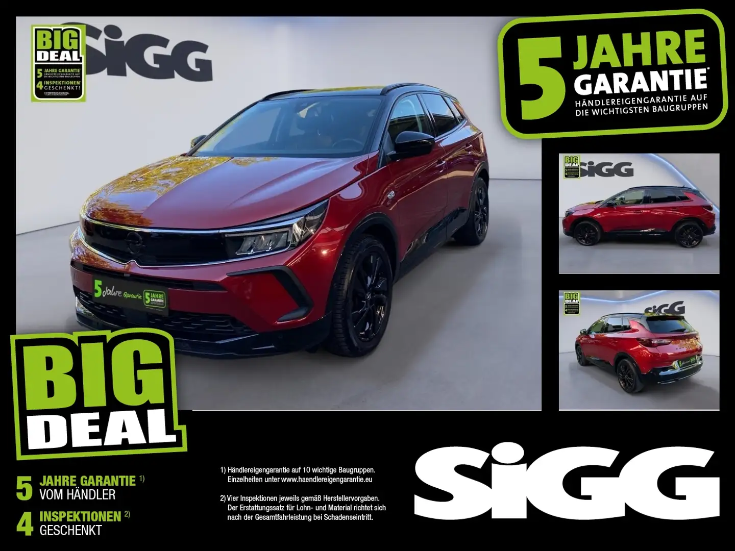 Opel Grandland 1.2 Turbo GS Line LED Licht Sitzheizung Rot - 1