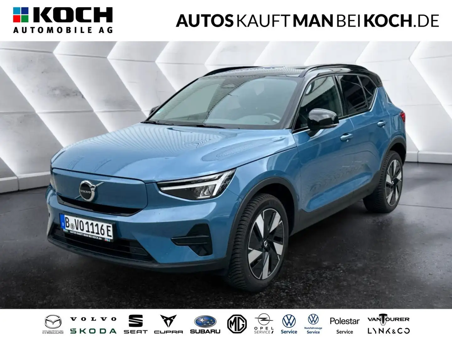 Volvo XC40 Recharge 82 kWh Single M. Extended Range RWD Blau - 1