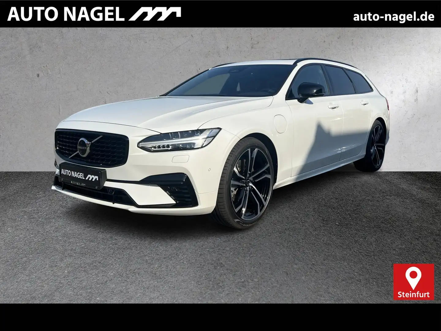 Volvo V90 V90 Recharge T6 Ultra Dark ||LUFT|AHK|B&W|PANO|| Wit - 1
